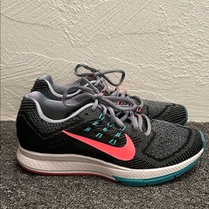 Nike Women's Athletic Shoes - Black, Pink, and Teal
